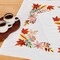 Herrschners Autumn Tossed Leaves Table Topper Stamped Embroidery Kit